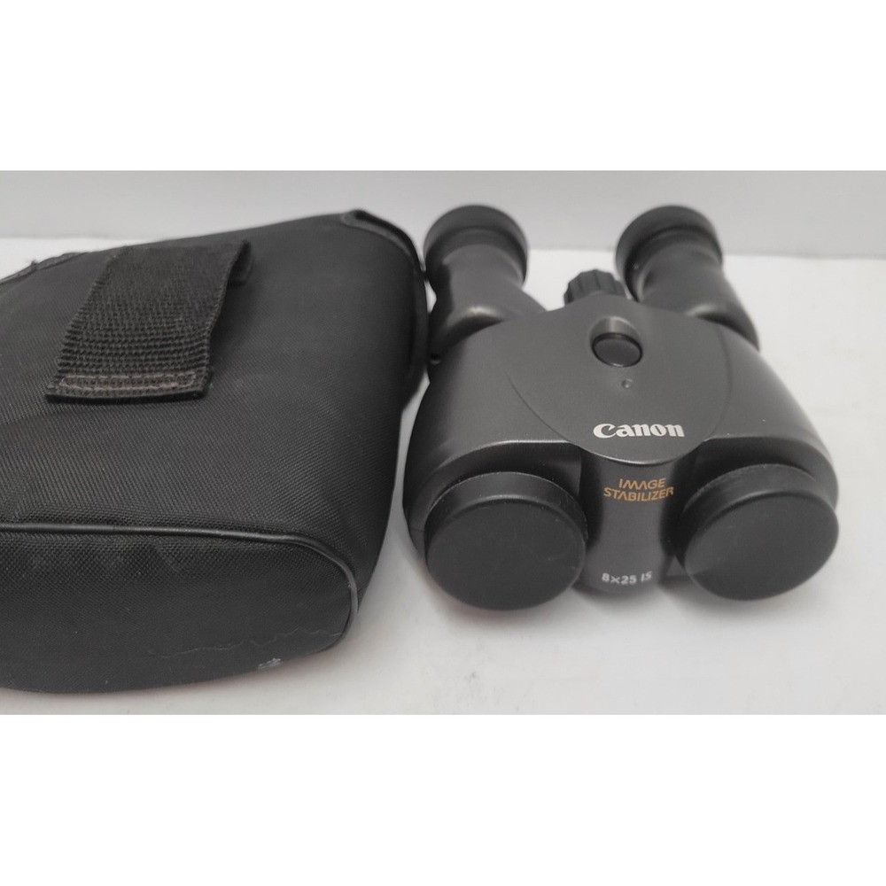 Canon 8x25 IS Image Stabilized Binoculars Japan Case Tested Working